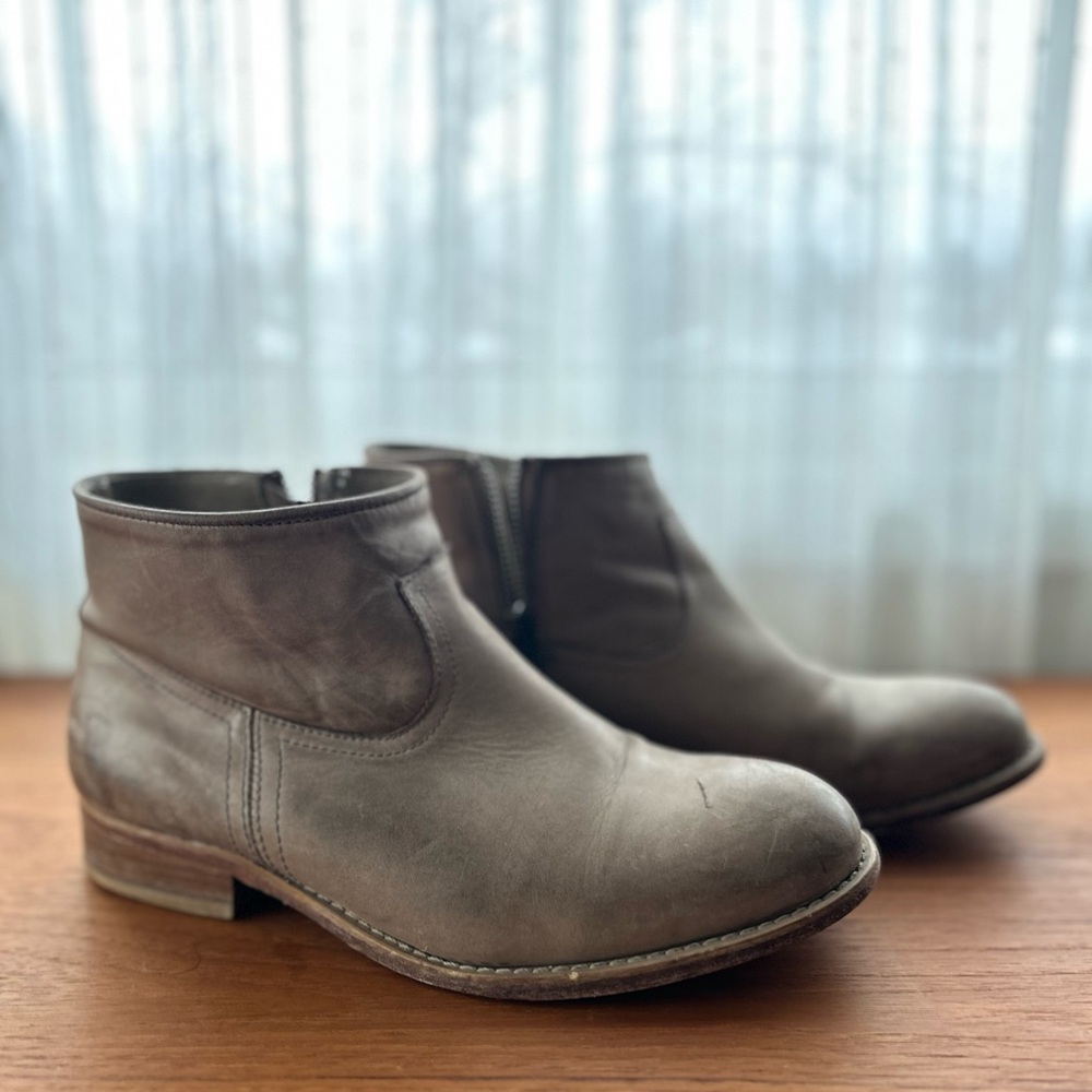 Women’s Cowboy Leather Ankle Boots
